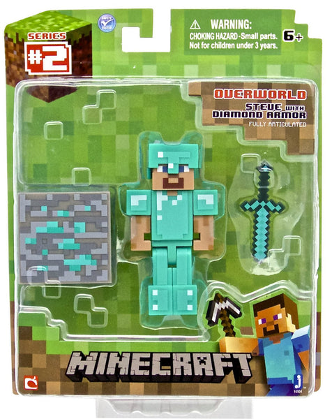 Minecraft Steve with Diamond Armor Action Figure 