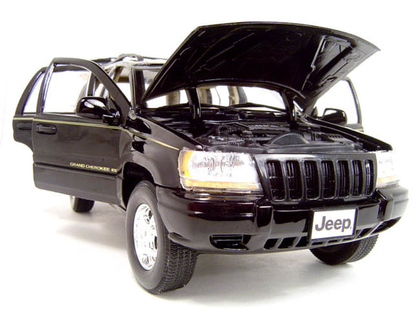 Motormax Black Jeep Grand Cherokee SUV 1/18 Scale Diecast