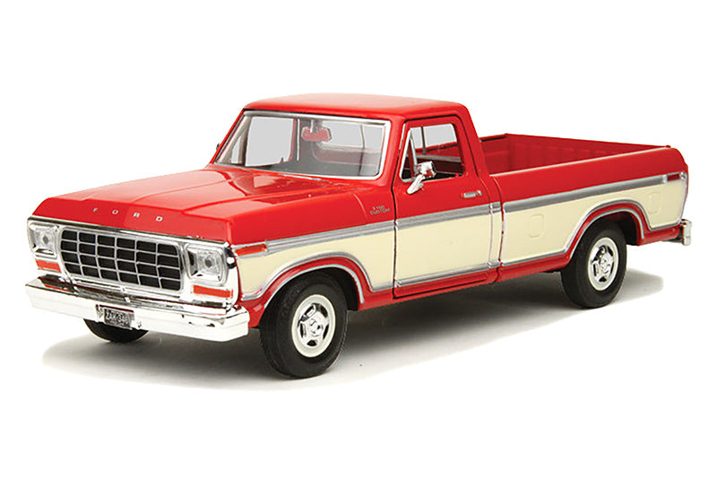 Red and Tan 1979 Ford F-150 Custom Pick Up 1/24 Scale Diecast Model wi –  Acapsule Toys and Gifts