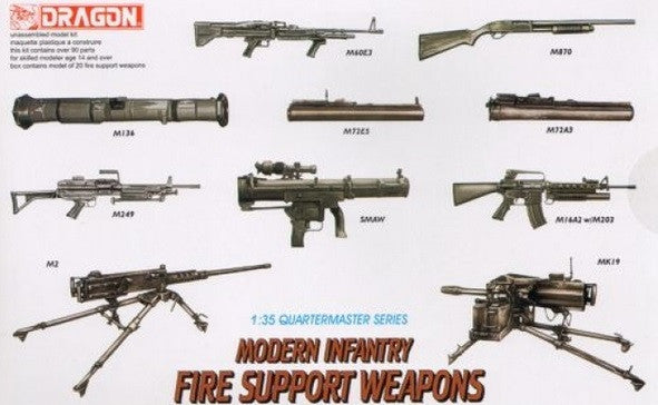 Dragon Modern Infantry Fire Support Weapons Set Model Kit ...