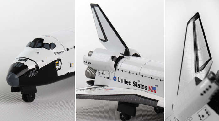 space shuttle endeavour model with cwaler