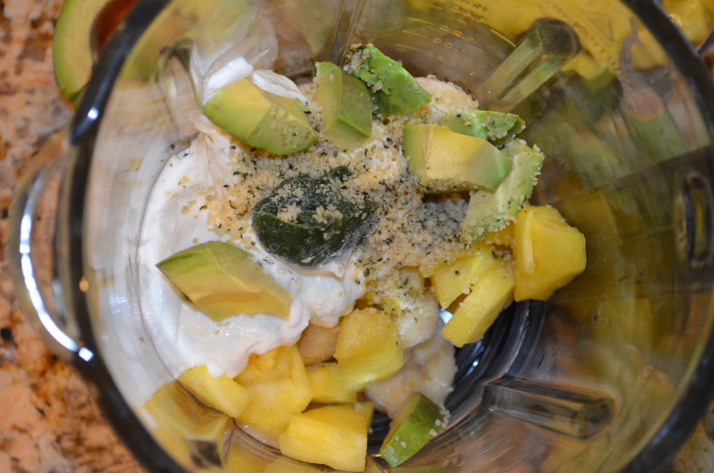 Avocado and pineapple smoothie
