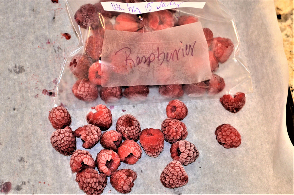 Freeze fruit in zip-locked bags for easy prep. 