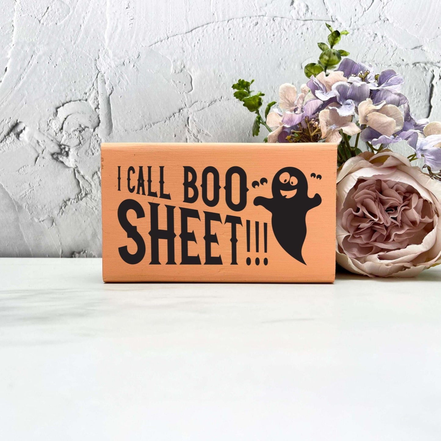 I call boo sheet Sign, Halloween Wood Sign, Halloween Home Decor, Spooky Decor