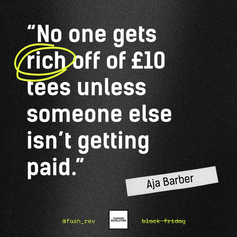 No one gets rich off of £10 tees unless someone else isn't getting paid