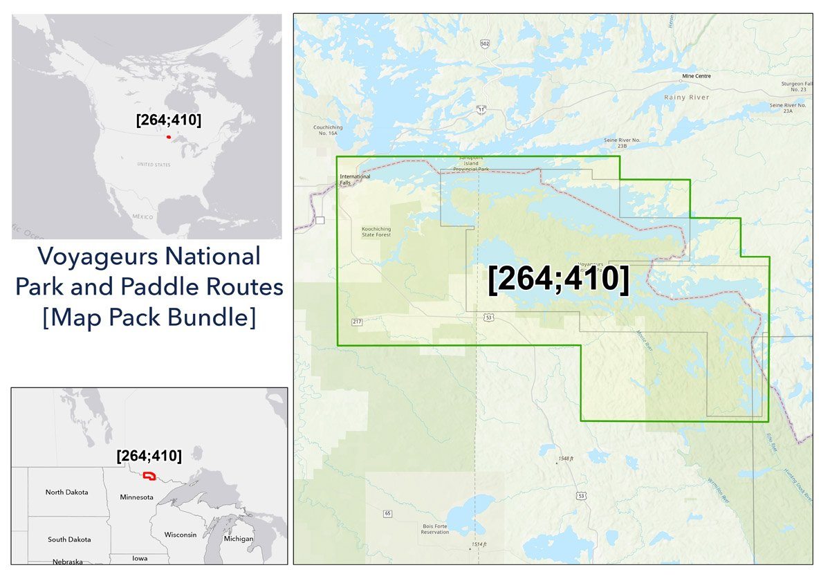 voyageurs national park map