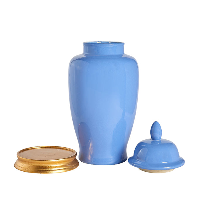 French Blue Empire Jar