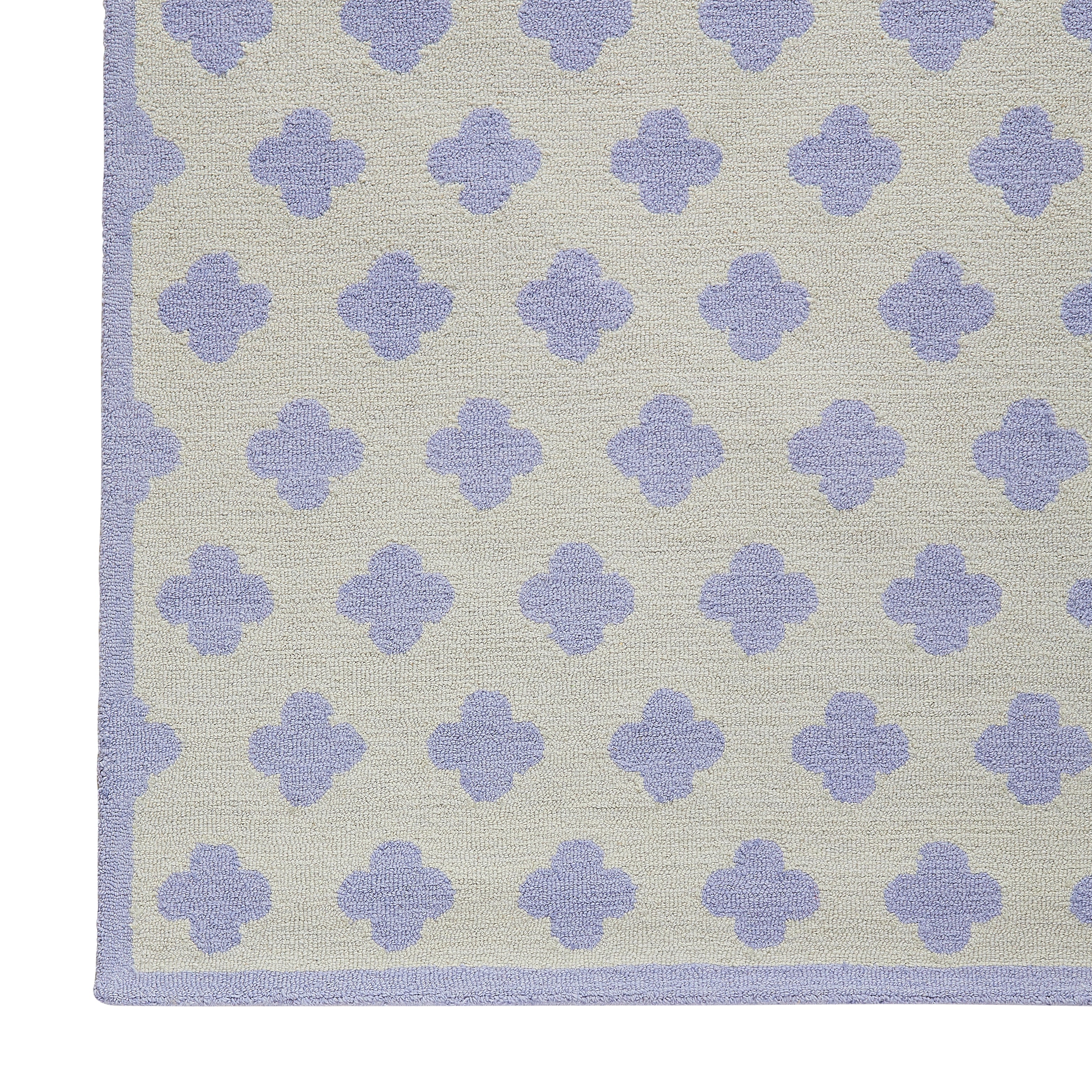 Clover Rug in Sky Blue