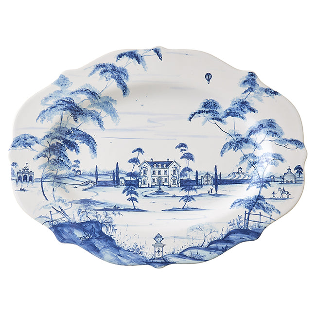 Country Estate Delft Blue Serving Platter