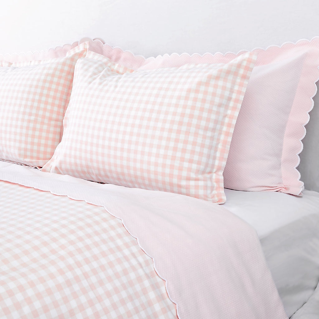 Blush Gingham Sham Caitlin Wilson