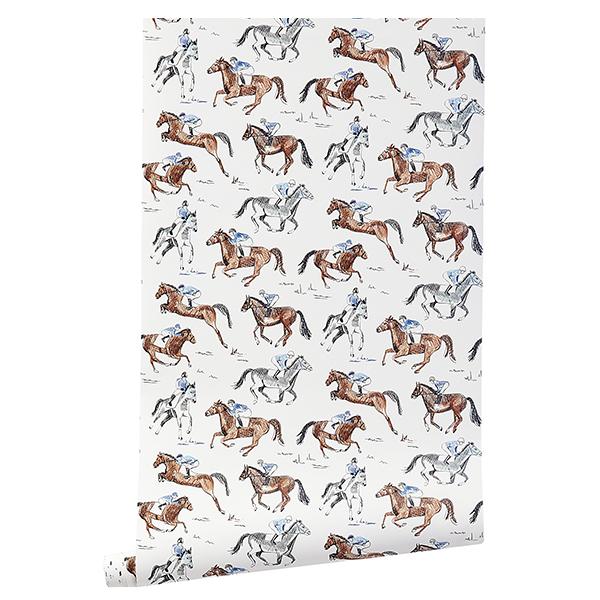 Horse & Jockey Wallpaper - Caitlin Wilson product image