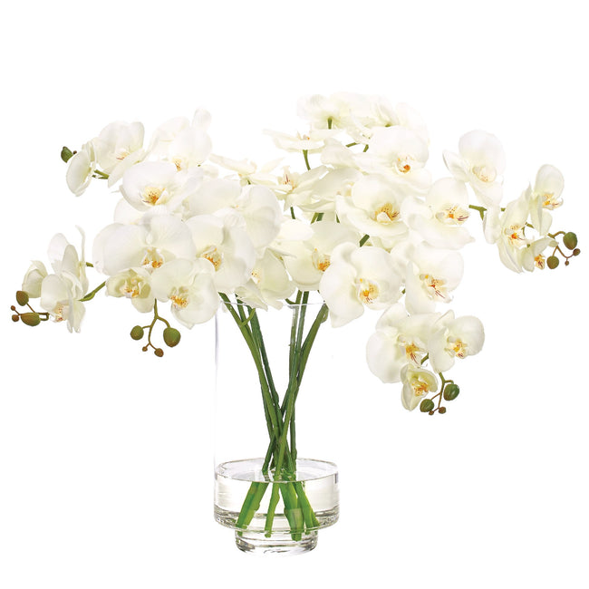 Faux White Orchids