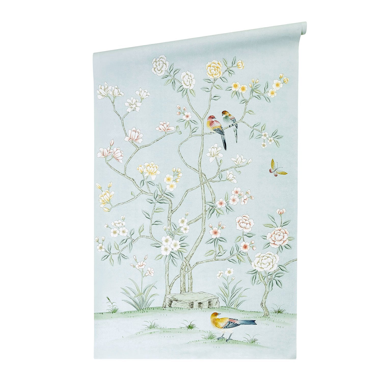 Neutral Chinoiserie Wallpaper Murals from surface View  Chinoiserie  wallpaper dining room Chinoiserie wallpaper bedroom Chinoiserie wallpaper