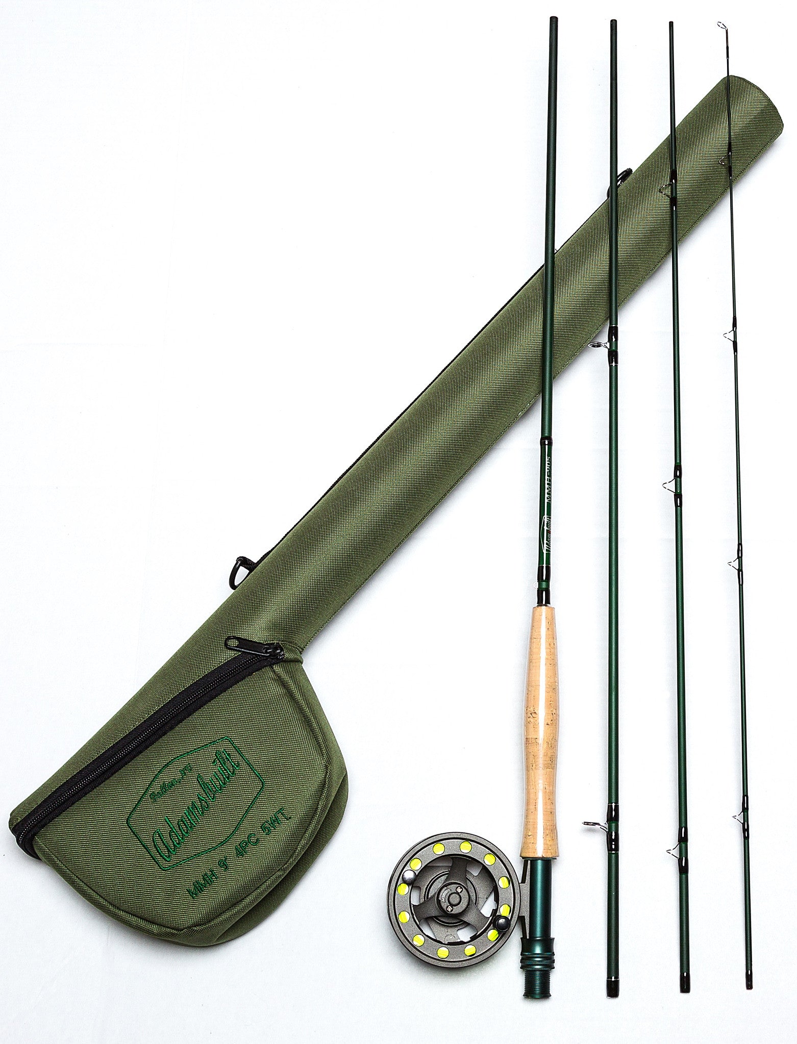 Adamsbuilt Fishing / Fly Combo, 9 ft wt Rod AB2 5/6 Reel w/Case