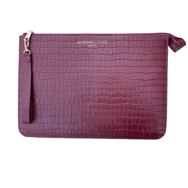 Sydney Leather Passport Holder in Bordeaux Burgundy