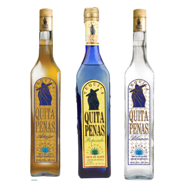 Quita Penas Tequila 1L Bundle