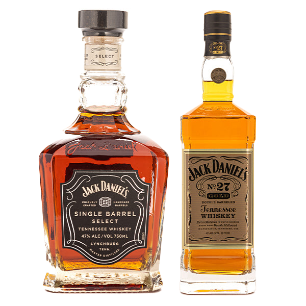 One Jack Daniel's No. 27 Whiskey Gold, and One Jack Daniel's Single Barrel  Bundle