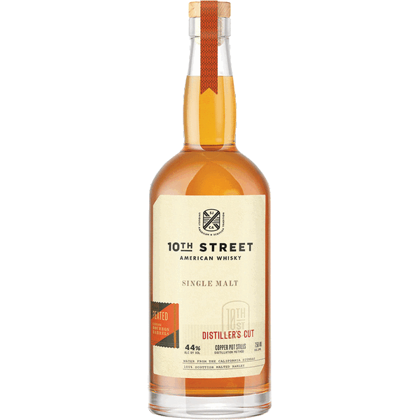 10th Street Distillers Cut Peated American Single Malt Whiskey