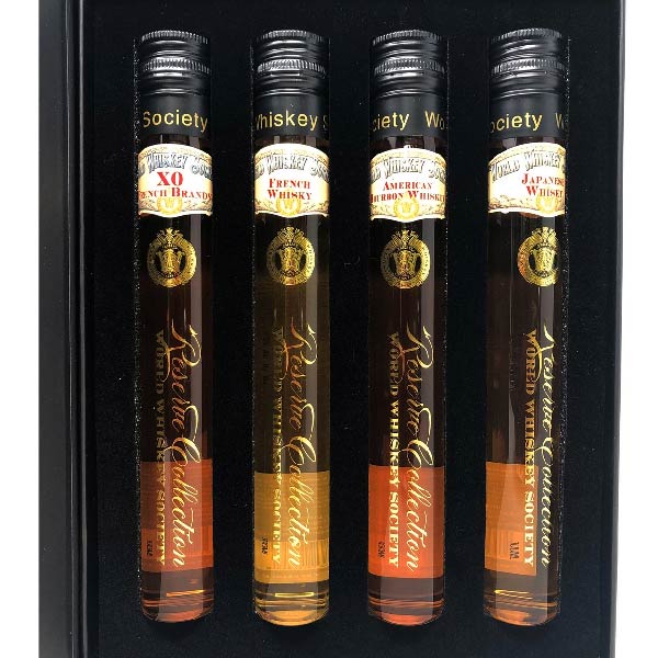 World Whiskey Society 4 Piece Gift Set 100mL Bottles