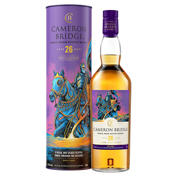 Cameronbridge 2022 Special Release 26 Year Old Single Grain Scotch Whisky, 750 mL