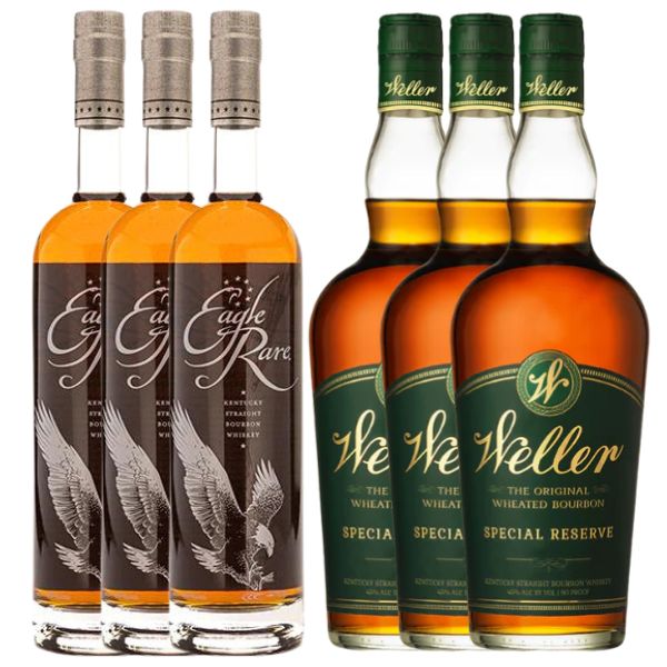 3 Eagle Rare and 3 W.L. Weller Special Reserve Bourbon Bundle