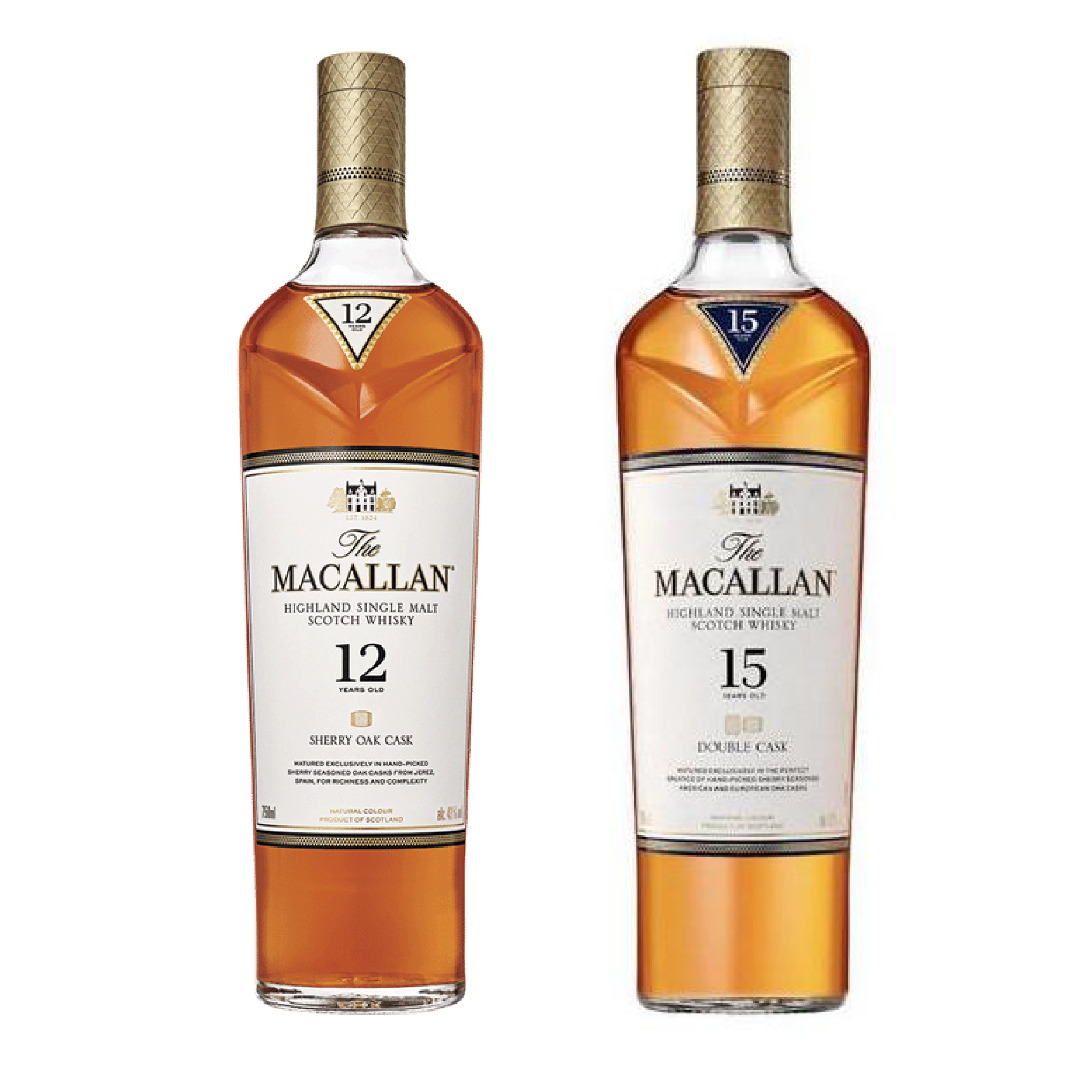 Macallan 12 & 15 Scotch Package