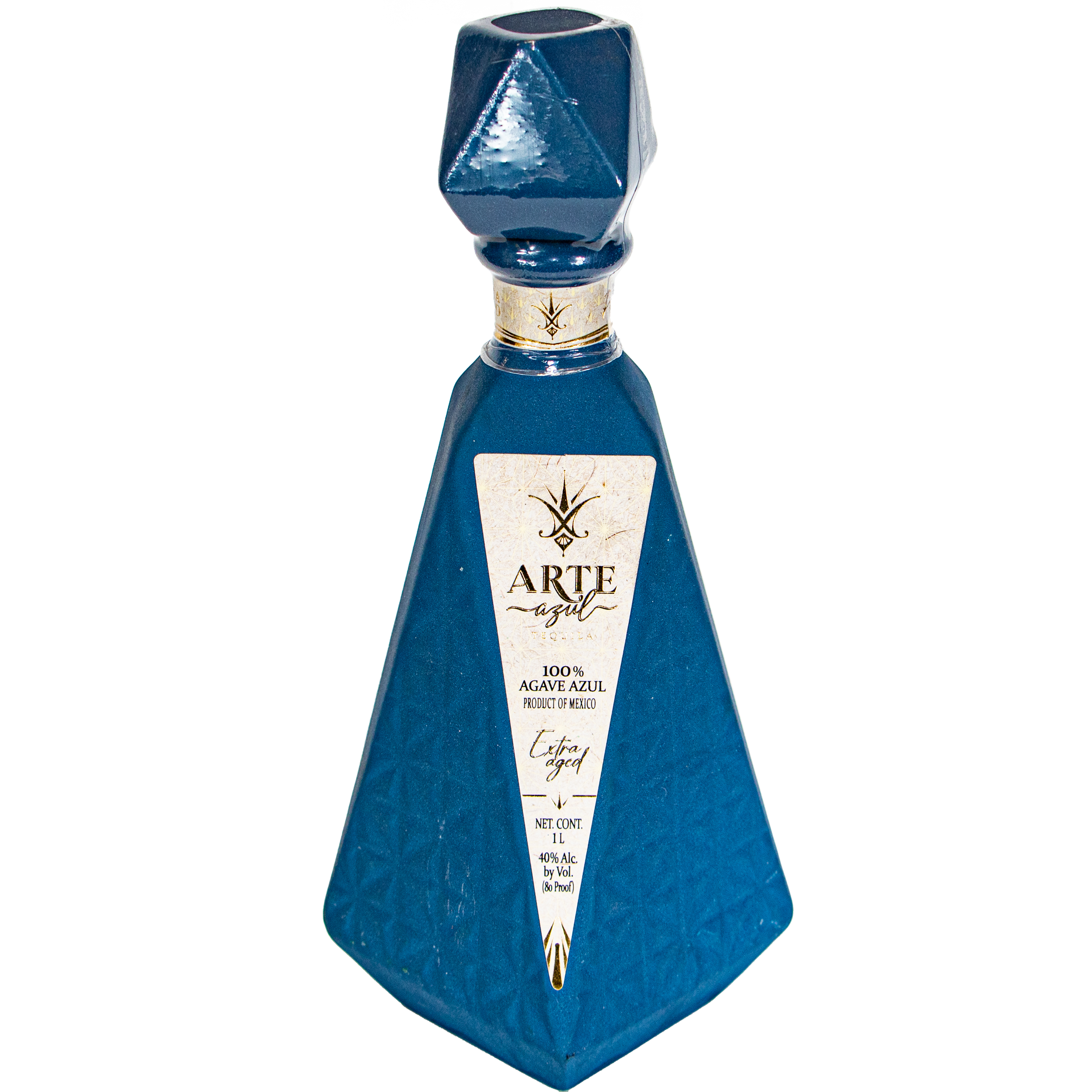 Arte Azul Ceramic Blue Extra Age Anejo Tequila