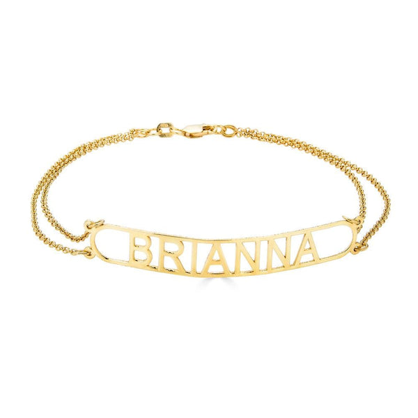 14K Mini Script Kids Name Bracelet – Ari&Lia