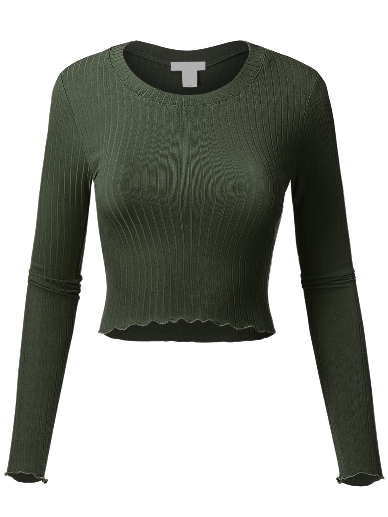 Long Sleeve Crop Top Shirt