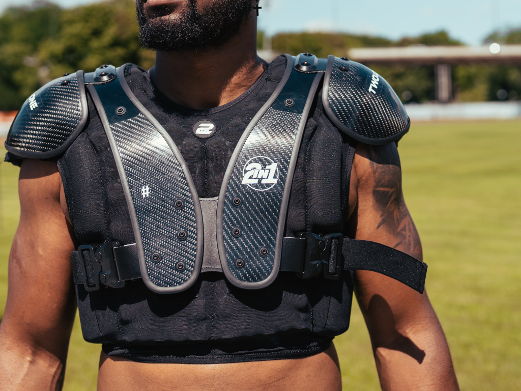 Men's Rib Protector Padded Vest Compression Shirt Training Vest