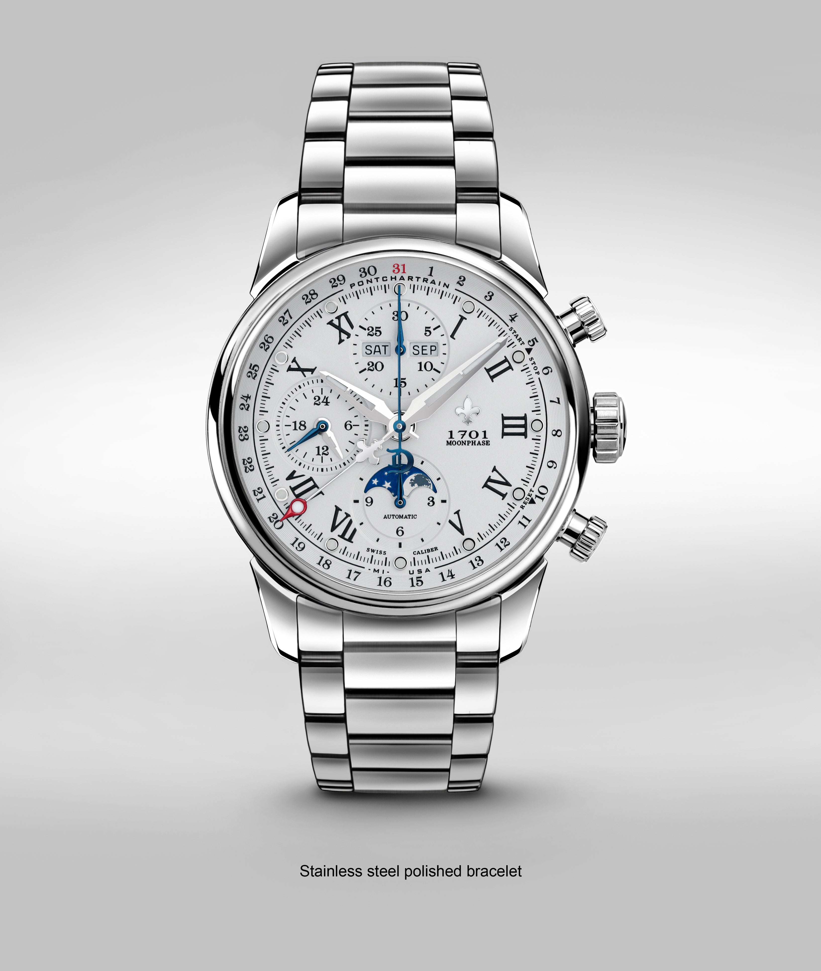 42mm 1701 Chrono Moonphase Exhibition | DWC, LLC.