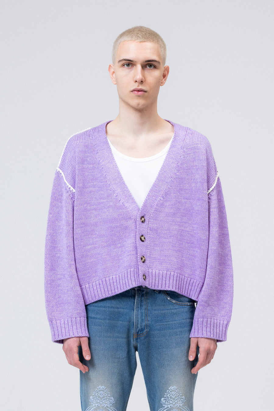 低反発 腰用 Leno\u0026co TWISTED YARN CARDIGAN