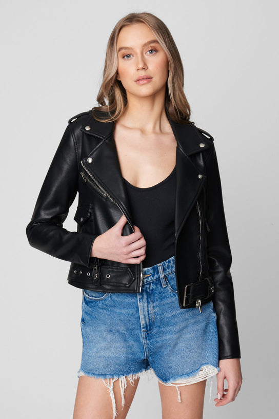 BLANK NYC Floral Leather Jacket Multi - $52 (74% Off Retail) - From Alexa