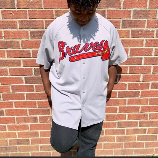 Atlanta Braves vintage MLB majestic jersey – SRKilla