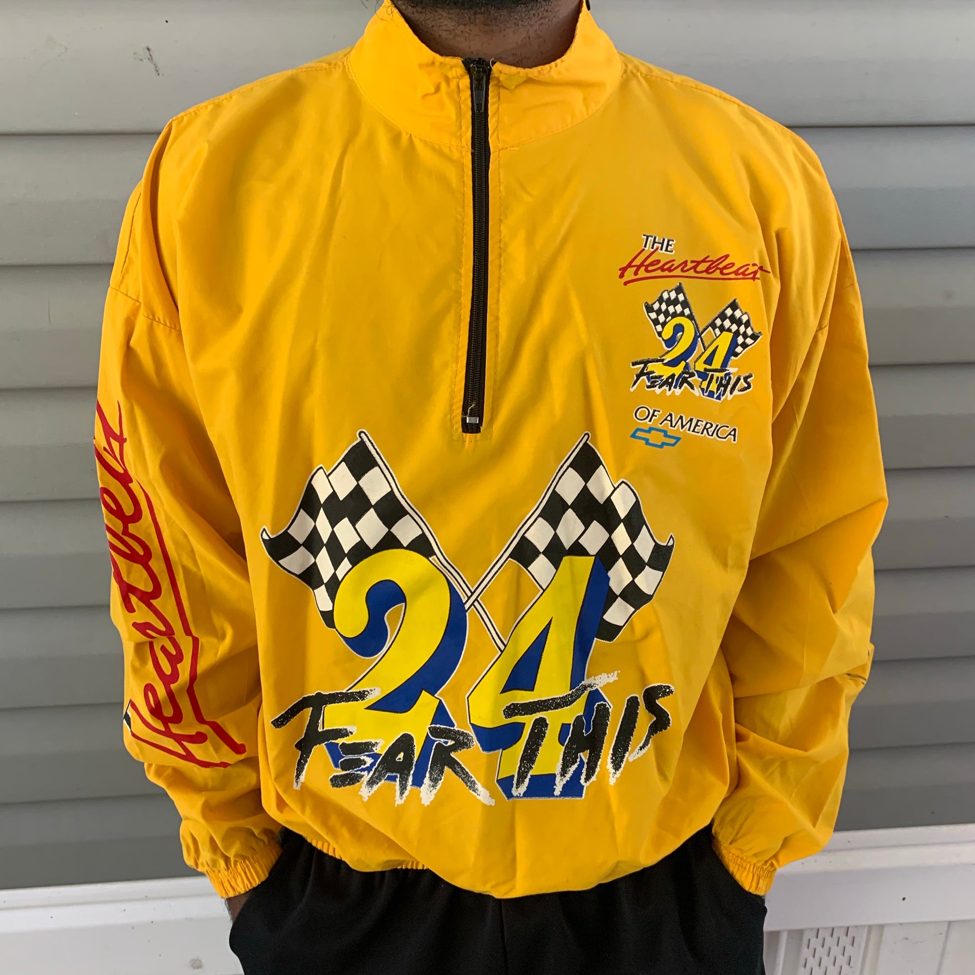Jeff Gordon #24 Yellow NASCAR Windbreaker Jacket - SRKilla