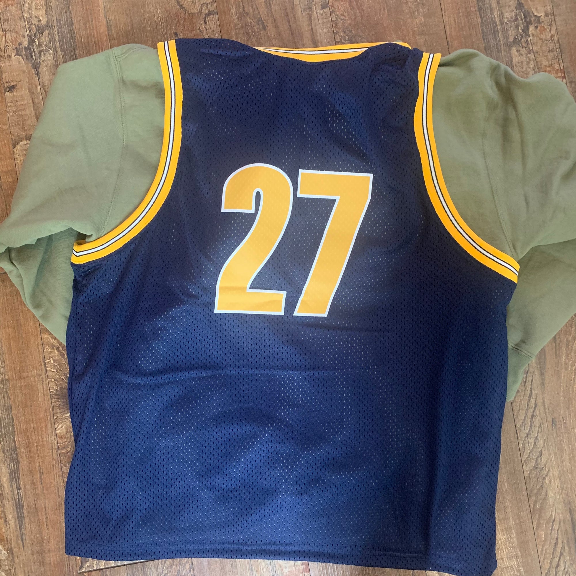 Basketball Jersey Hooded Sweatshirt 【S】 | myglobaltax.com