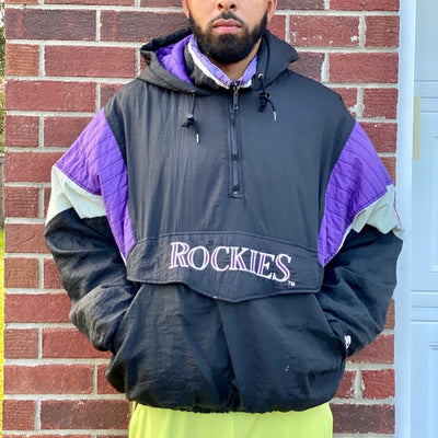 90s STARTER ROCKIES jacket deadstock】-