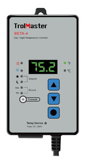 Trollmaster Beta-4 Thermostat - day/night temperature controller