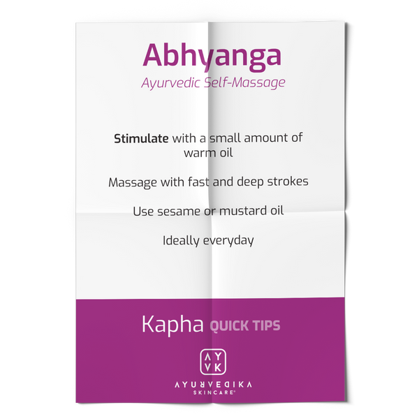Abhyanga. Ayurvedic Massage. Kapha Dosha Quick Tips