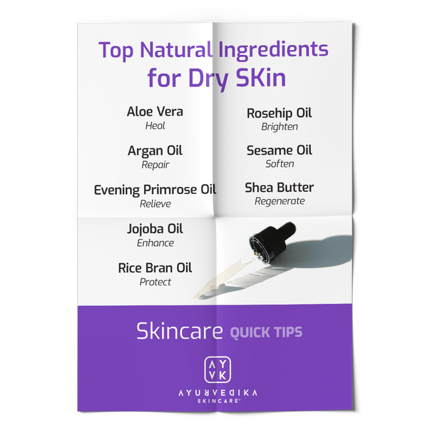 Top Natural Ingredients for Dry Skin Ayurvedika Skincare Quick Tips