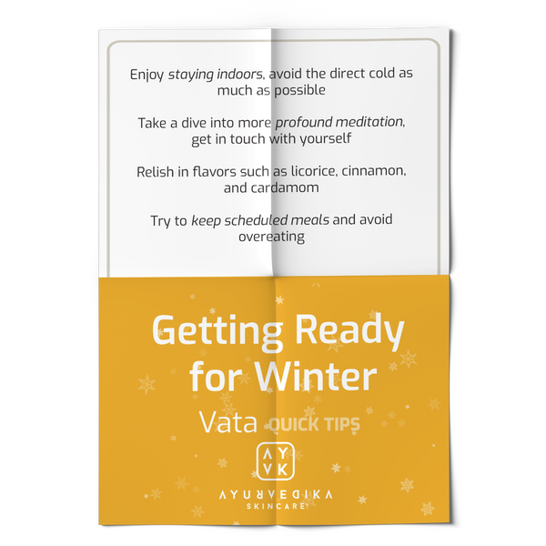 Vata Dosha: Quick Tips on Getting Ready for Winter