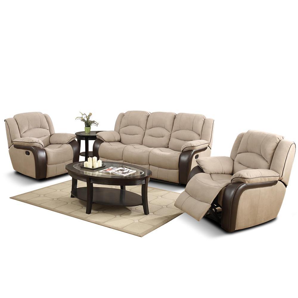 beige 3 piece suite