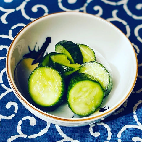 Shio Koji pickled cucumber