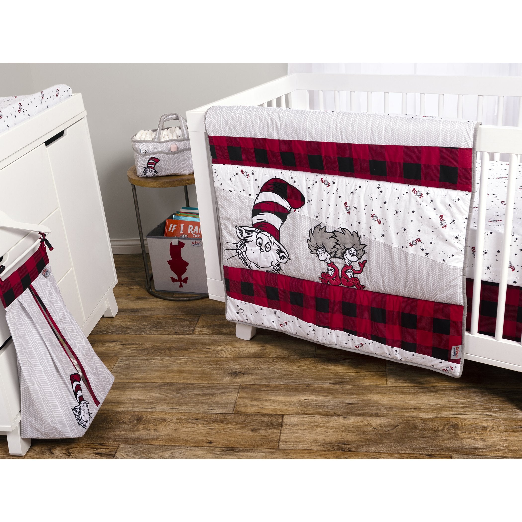 Dr Seuss Lumberjack Cat In The Hat 5 Piece Crib Bedding Set By Trend Ourbabywishlist Com