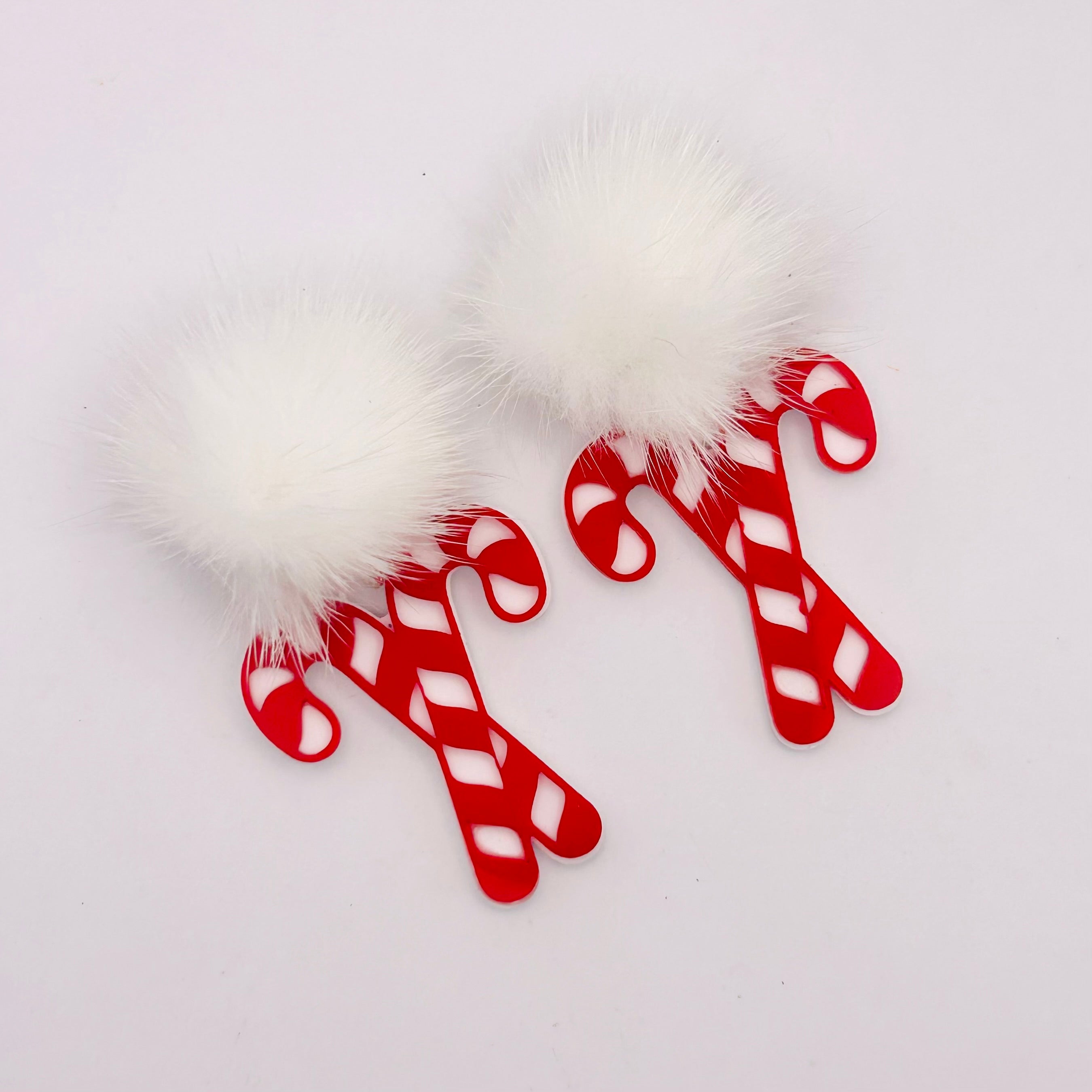 Candy Canes with Pom