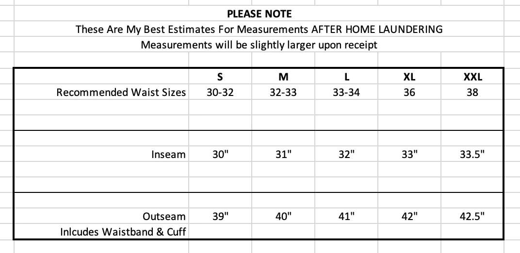 Boxers Size Guide