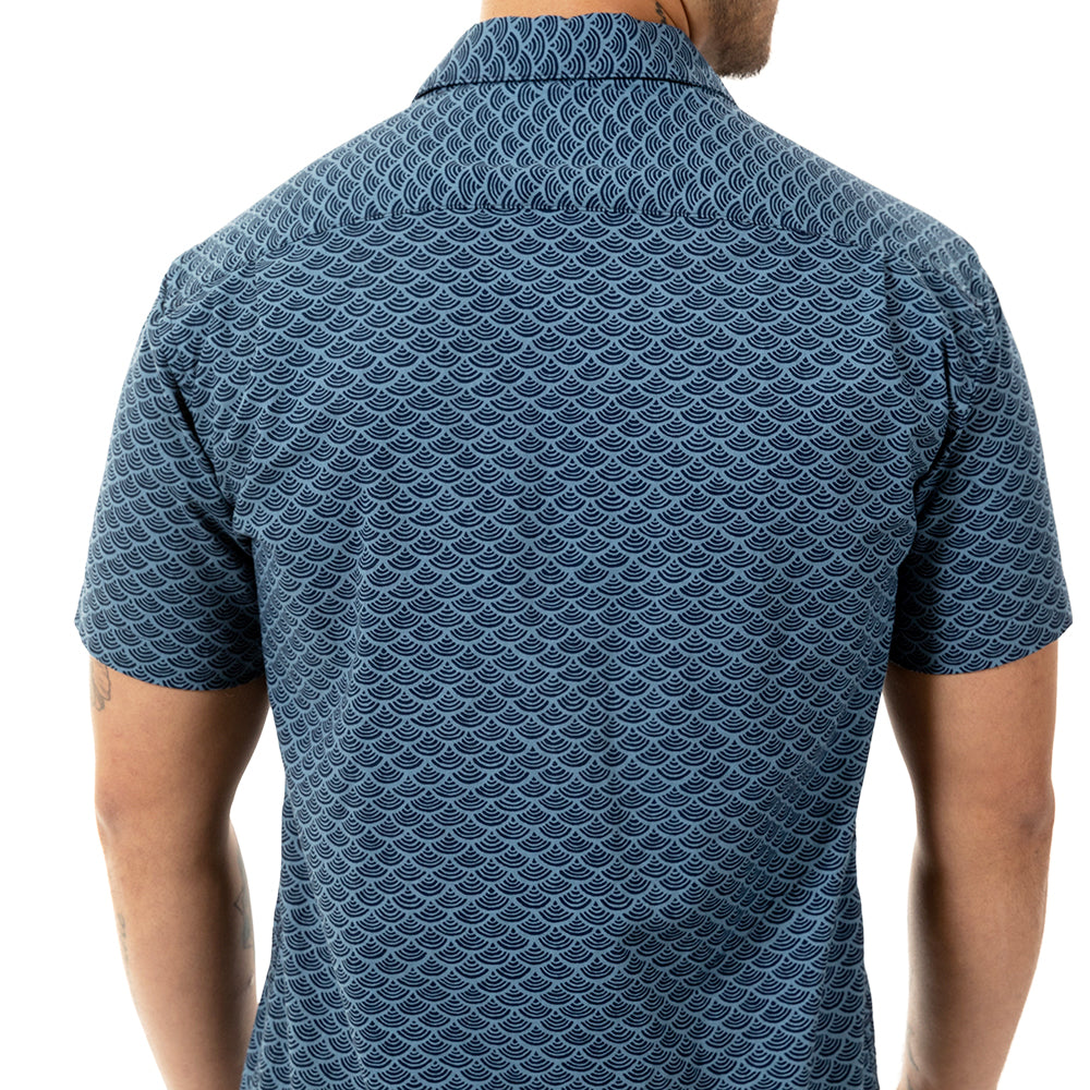 Blue Japanese Wave Print Shirt – Blade + Blue