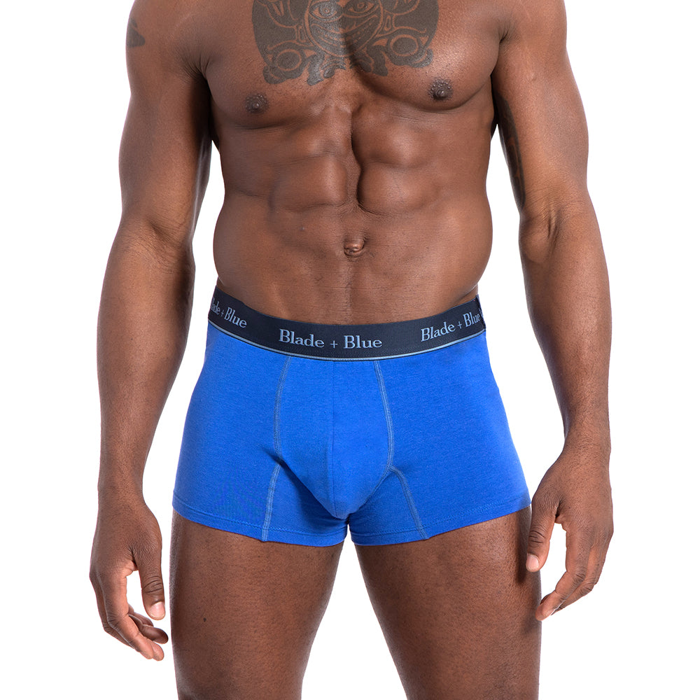 Tradie Honey Badger Sports Mid Length Trunk MJ2072SK Navy Marle Mens  Underwear