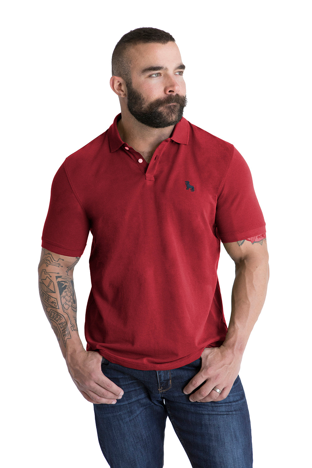 Cranberry Red Polo Shirt For Men – Blade + Blue
