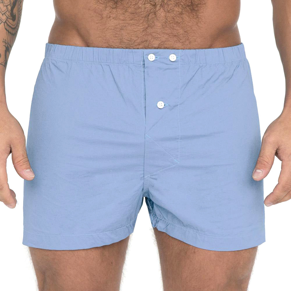 nogmaals Vergemakkelijken Ploeg Solid Blue Boxer Short Made in USA underwear – Blade + Blue